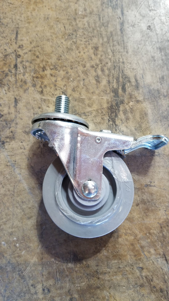3.5" caster - 5/8"-11 threaded stem - Locking